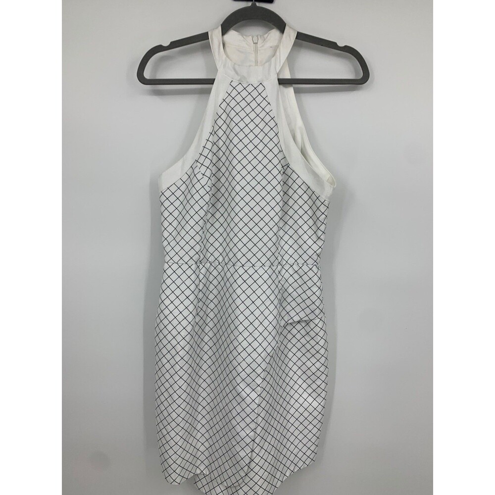 Revolve Keepsake Medium Halter Neck Faux Wrap Dress Beach Coastal Nautical